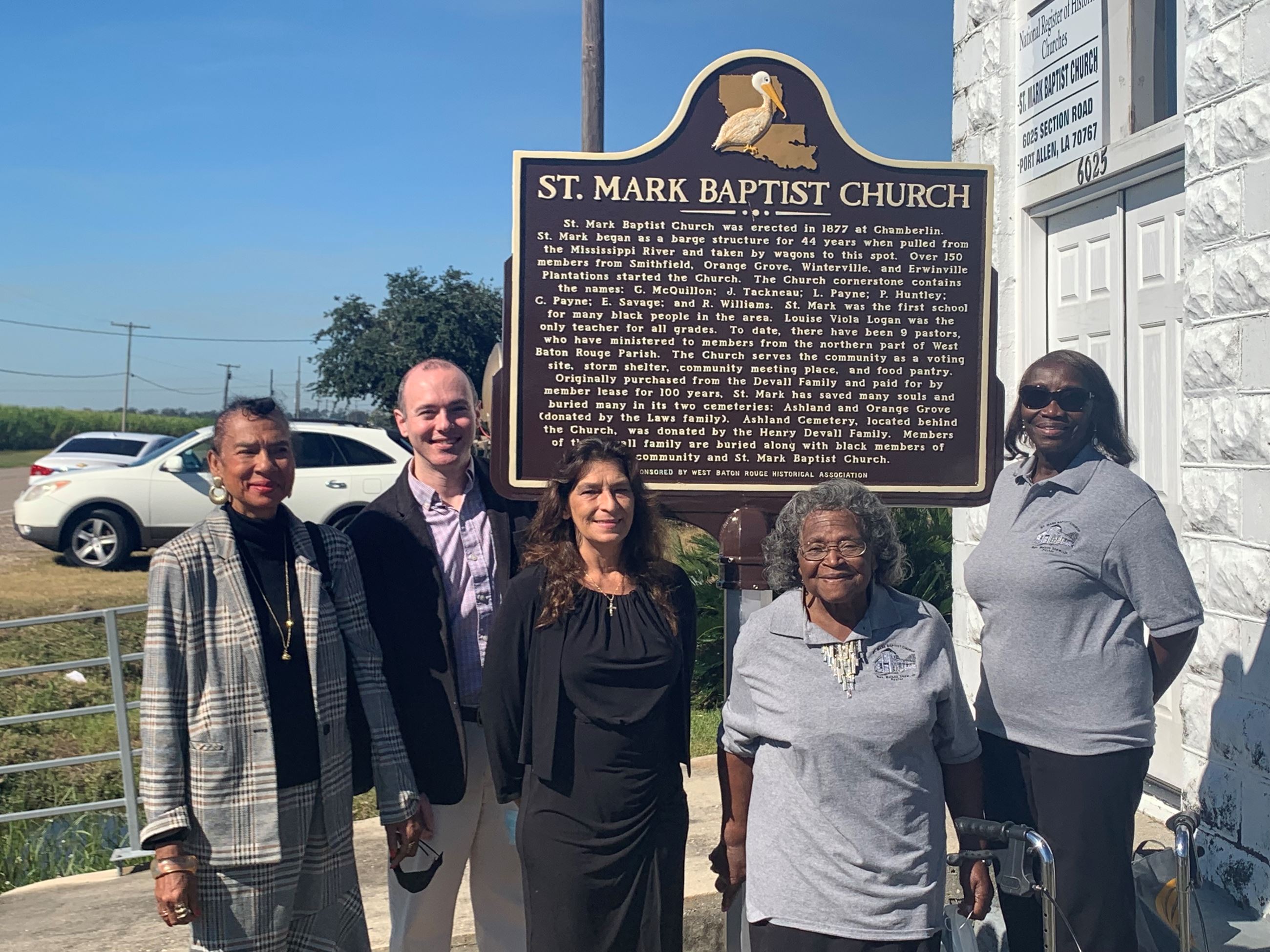 St. Mark Baptist Church Historical Marker