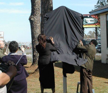 Uncovering the historical marker