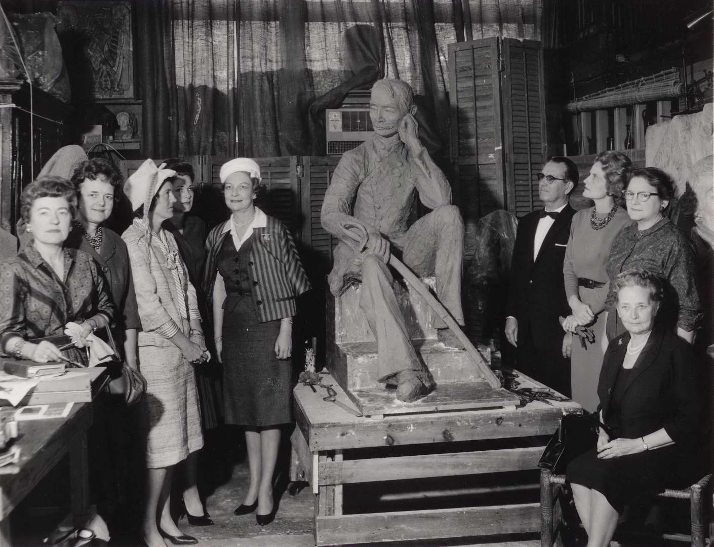 Monument committee and Angela Gregory